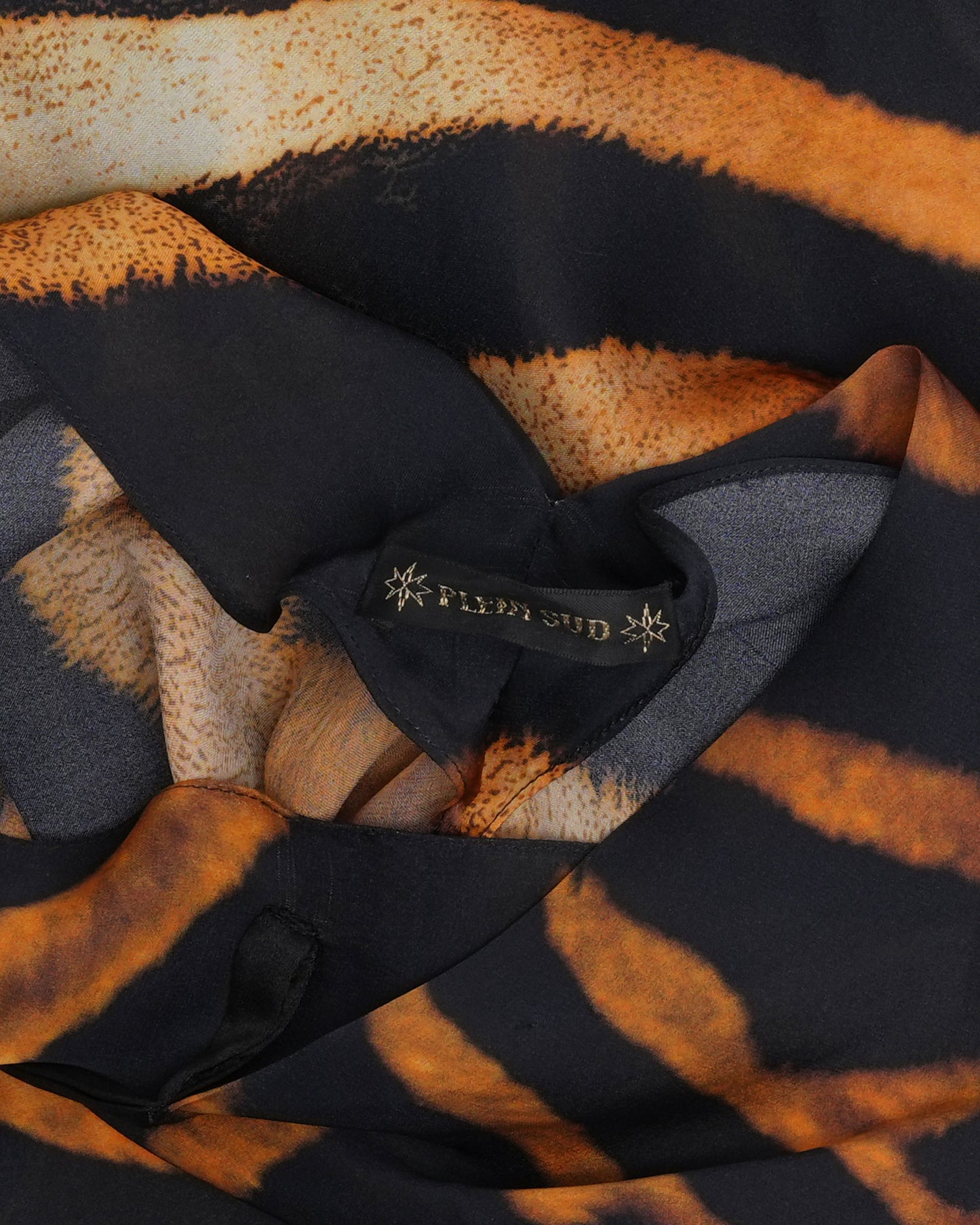 Tiger Print Silk Gown