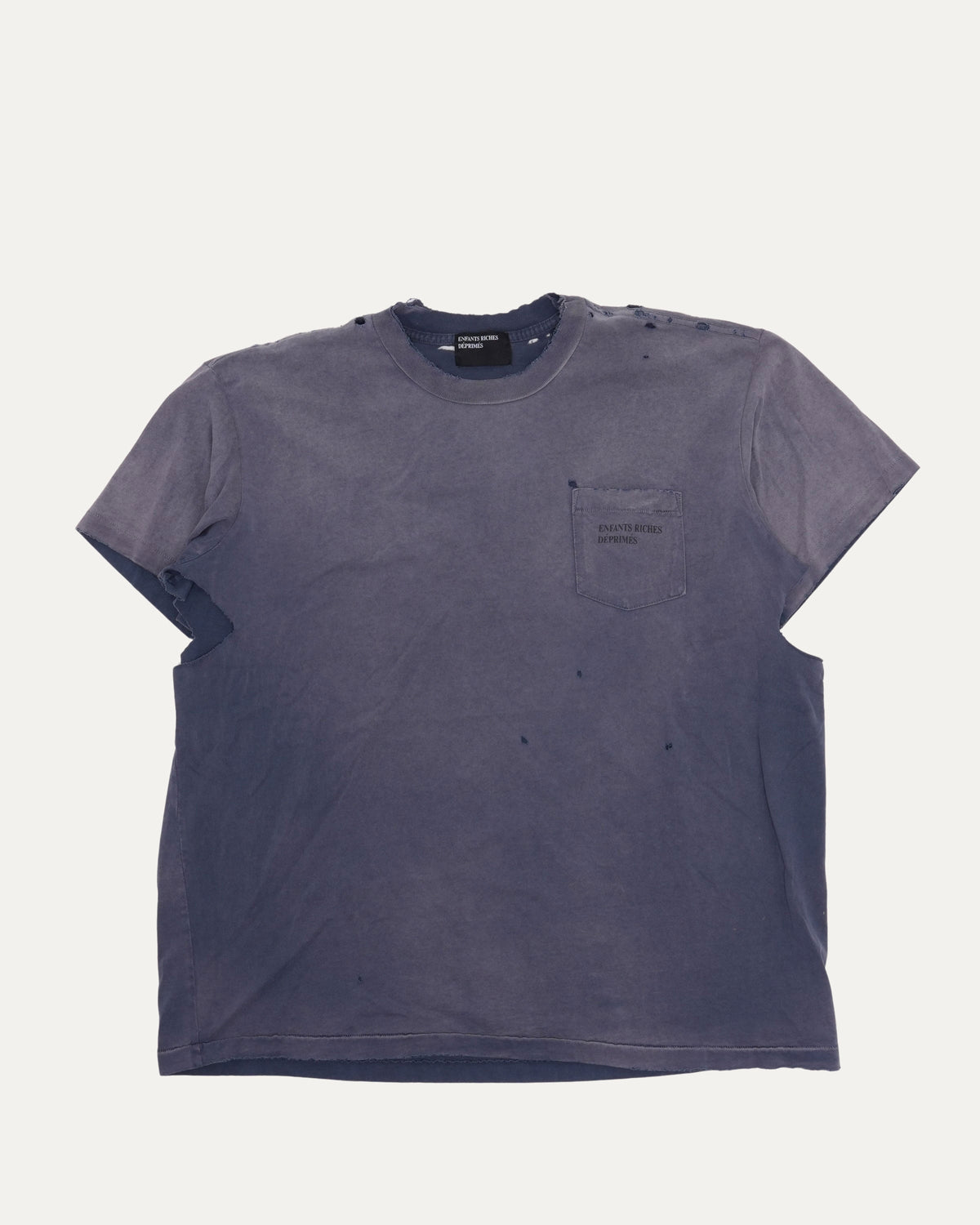Distressed Logo Pocket T-Shirt