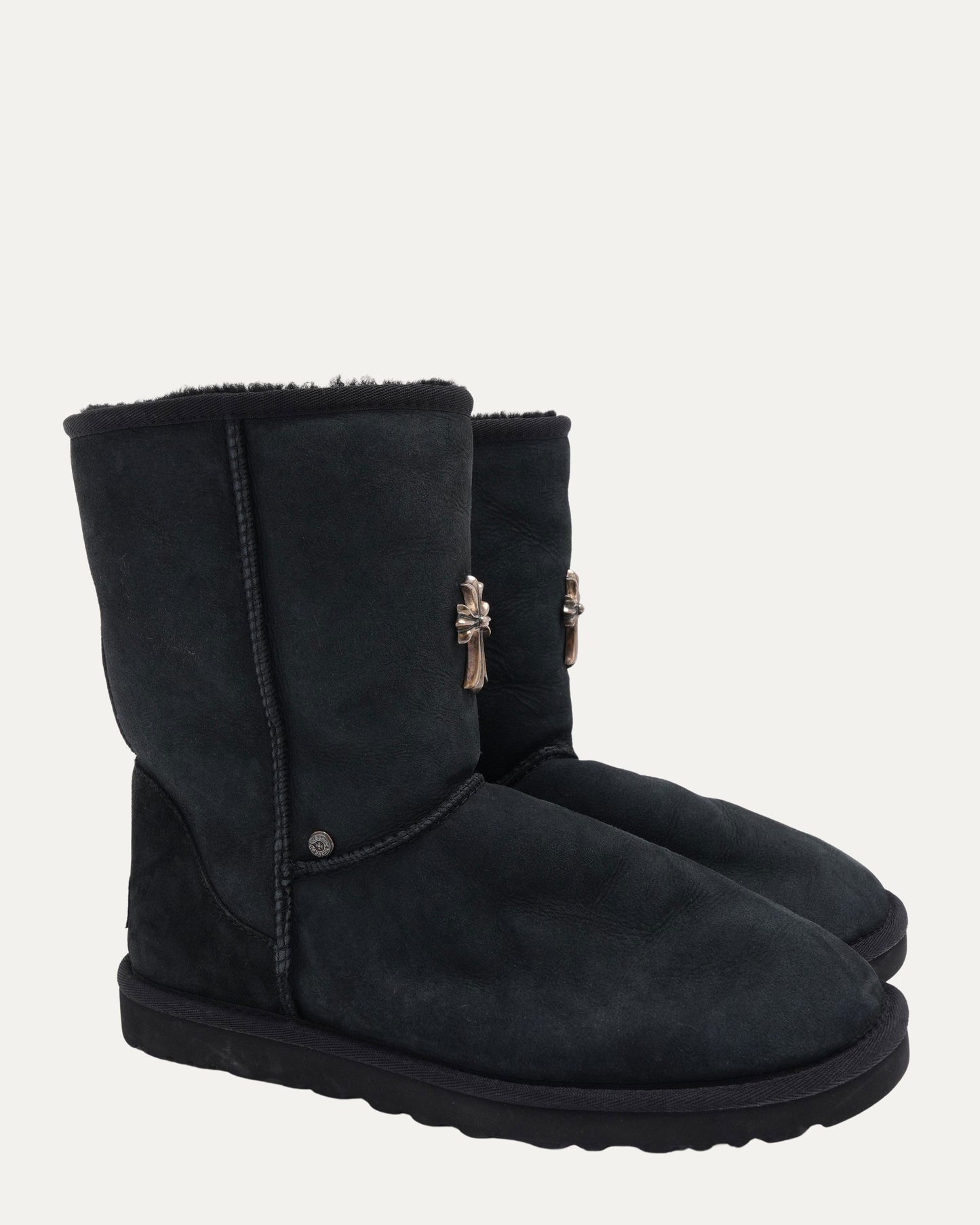Cross Embellished Ugg Boots
