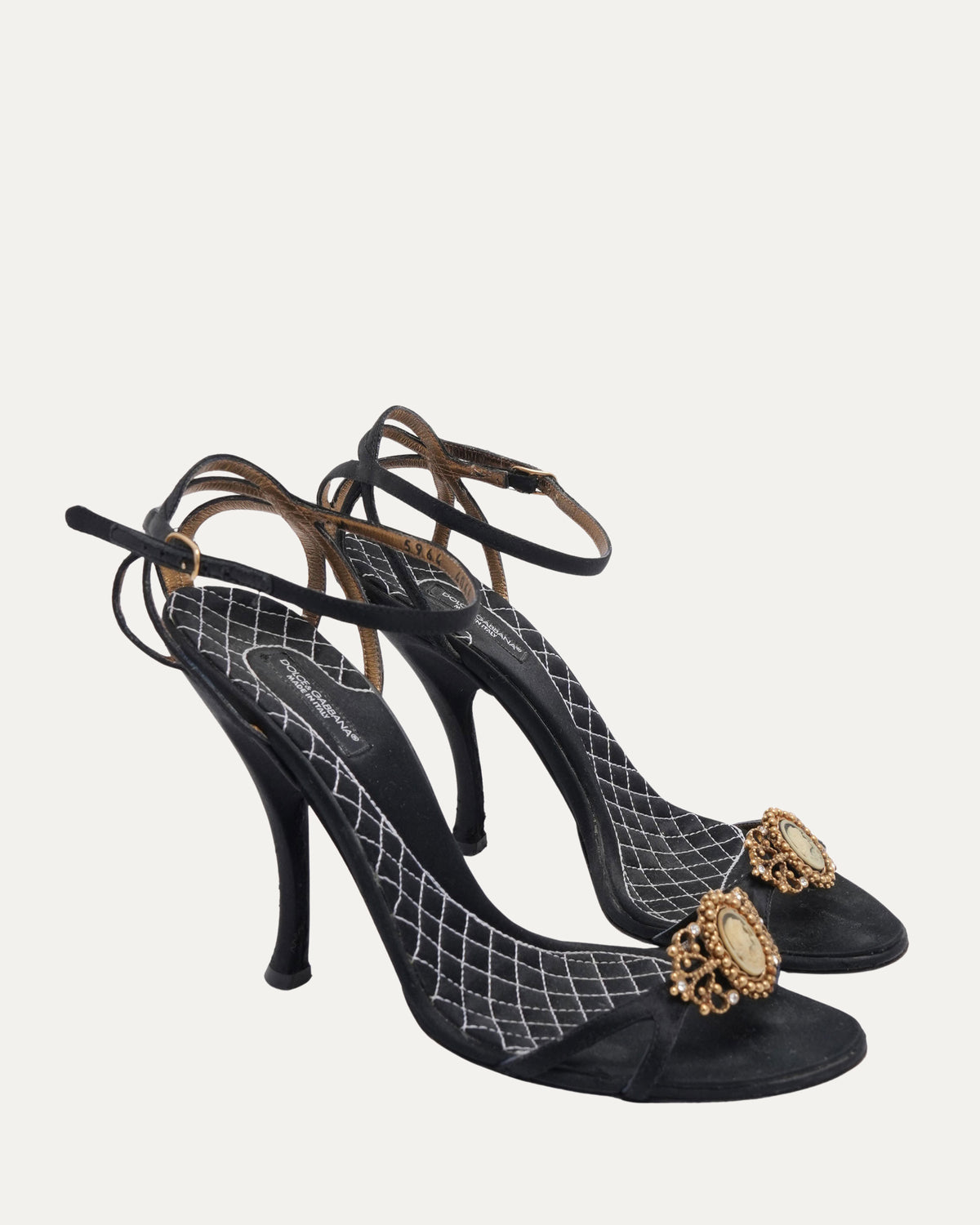Satin Cameo Heels