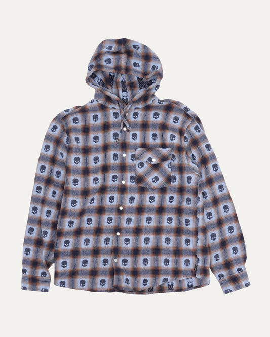 Number (N)Ine Hooded Flannel Shirt