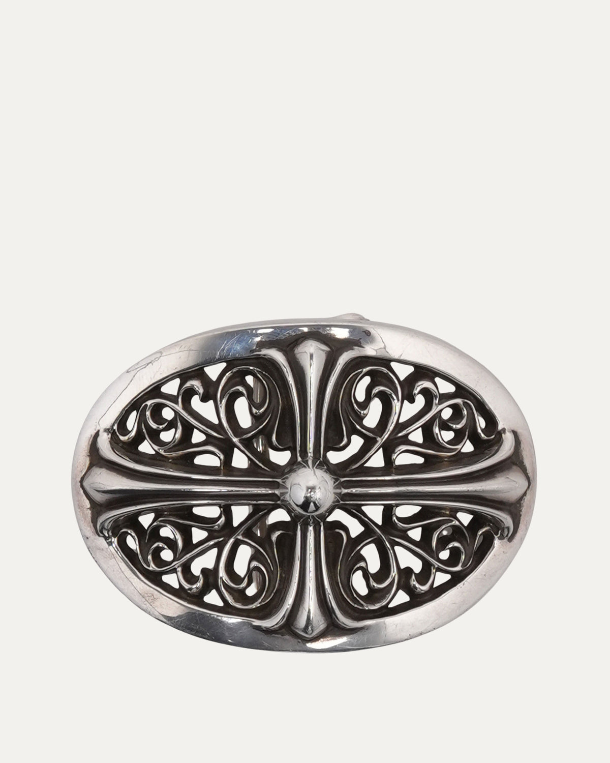 Oval Cross Belt Buckle