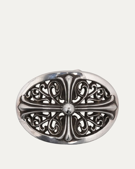 Oval Cross Belt Buckle