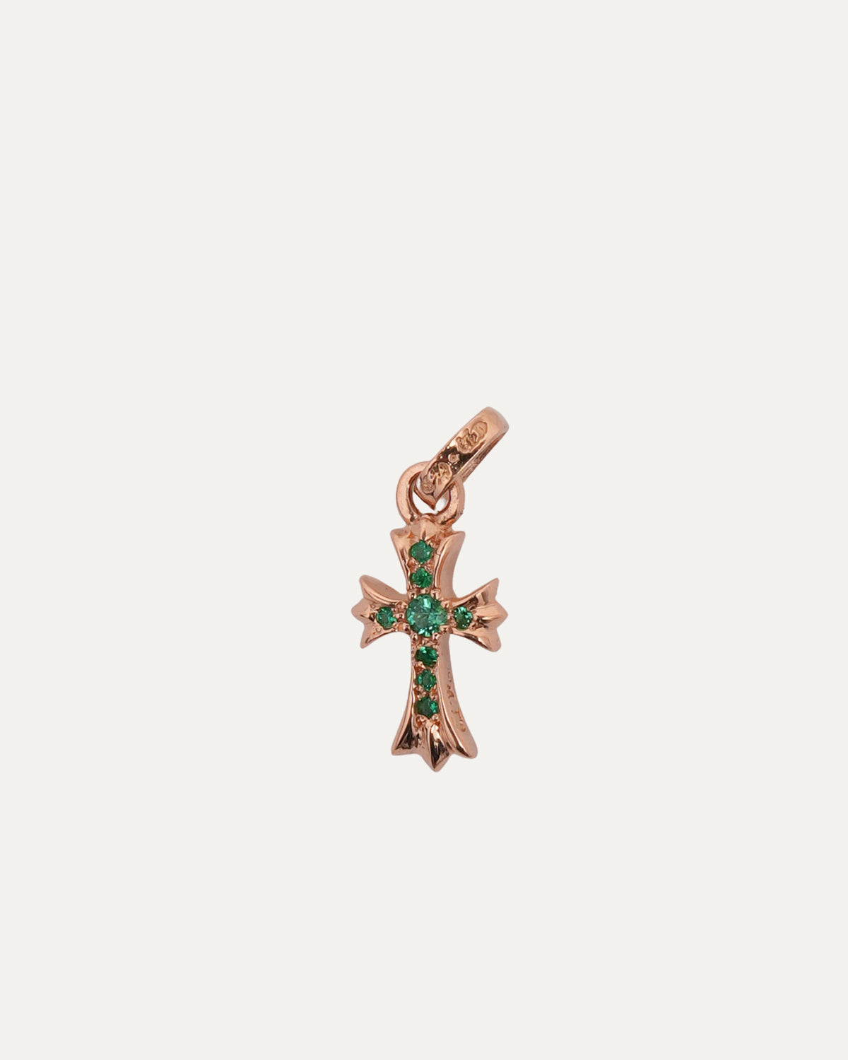 Gold Emerald Baby Fat Pendant