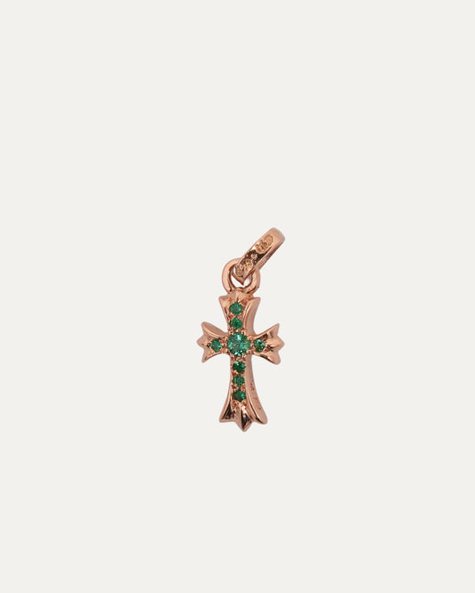 Gold Emerald Baby Fat Pendant