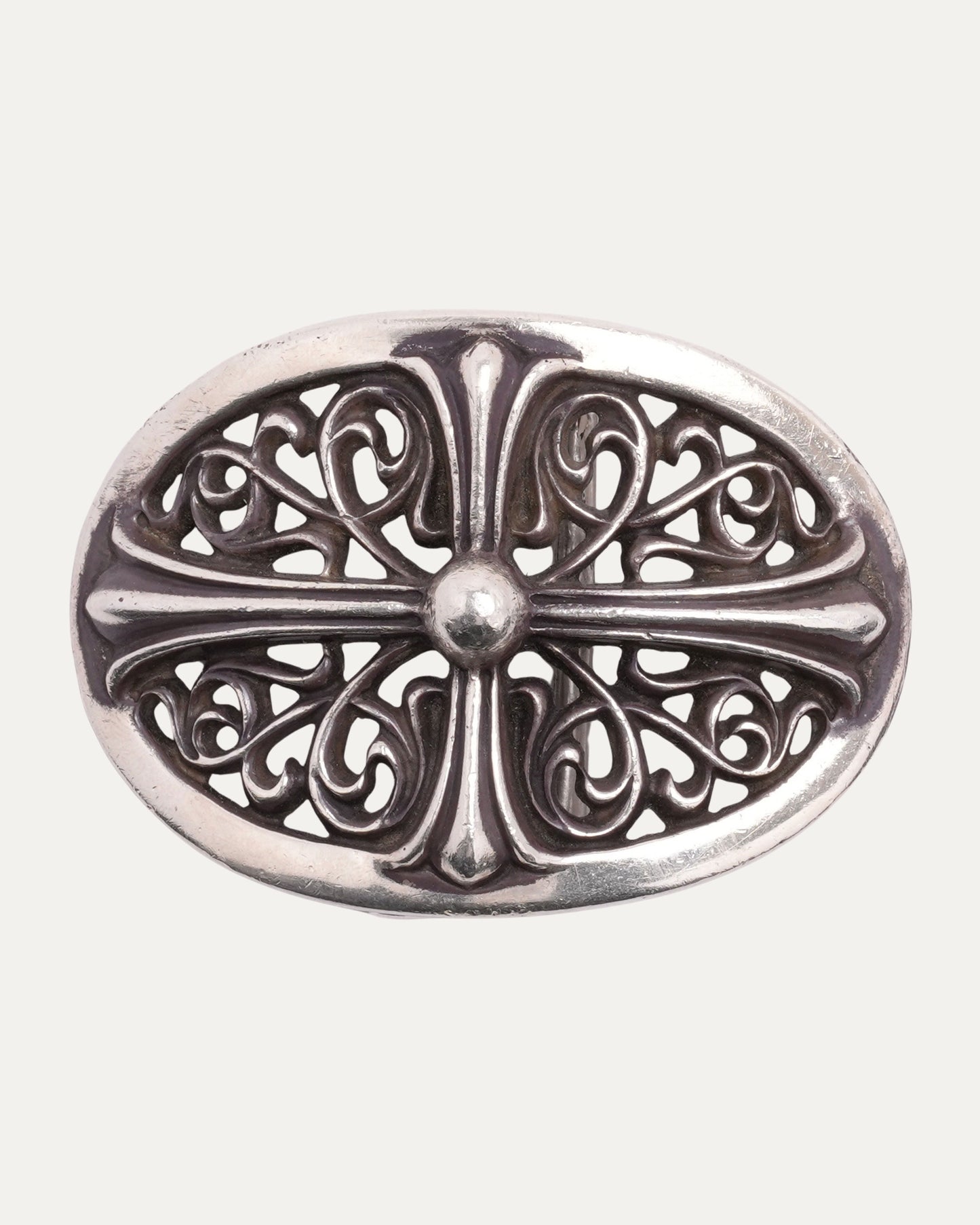 Oval Cross Belt Buckle