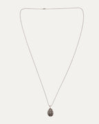 Oval Cross Pendant w/ Ball Chain