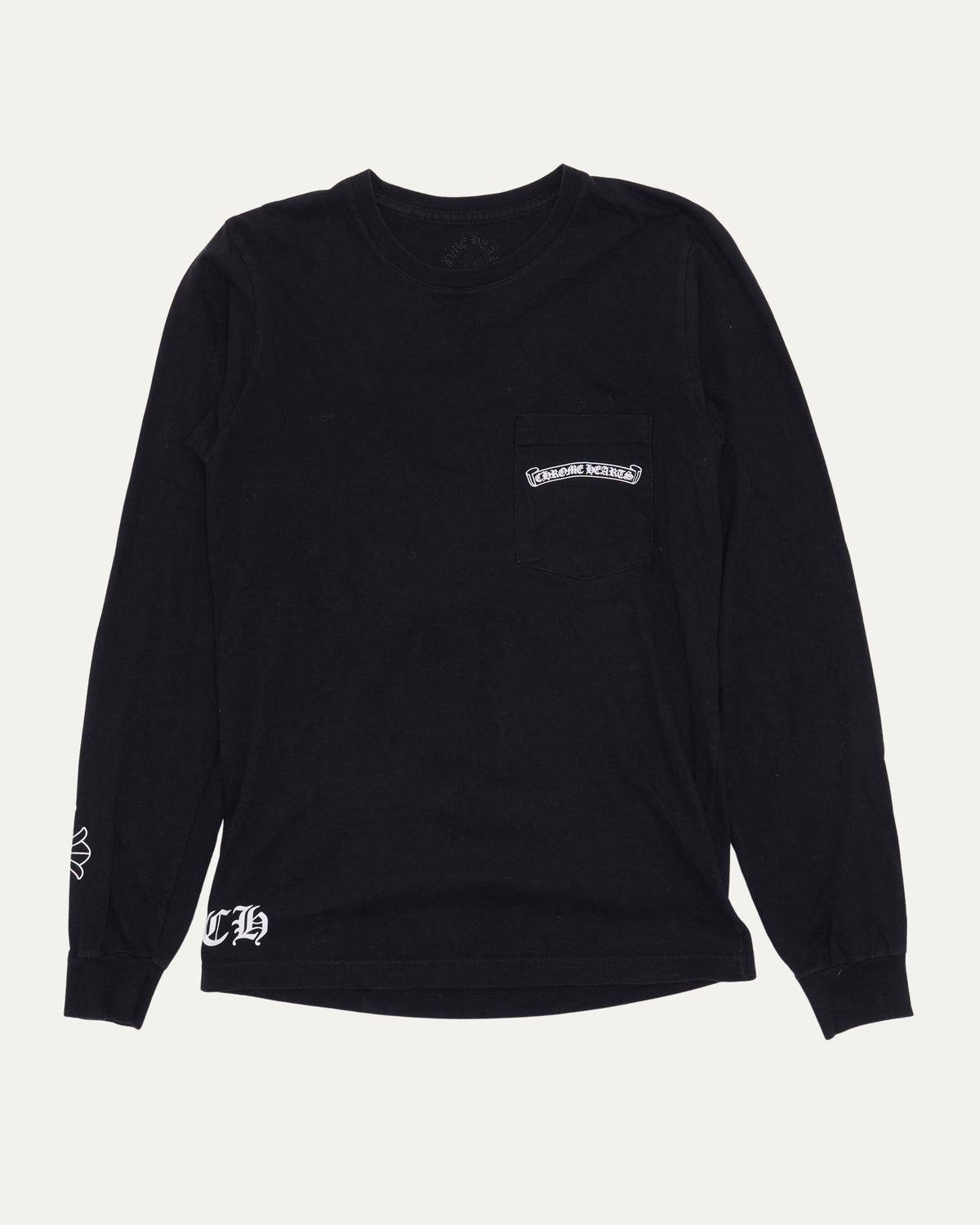 Scroll Logo Pocket Long Sleeve T-Shirt