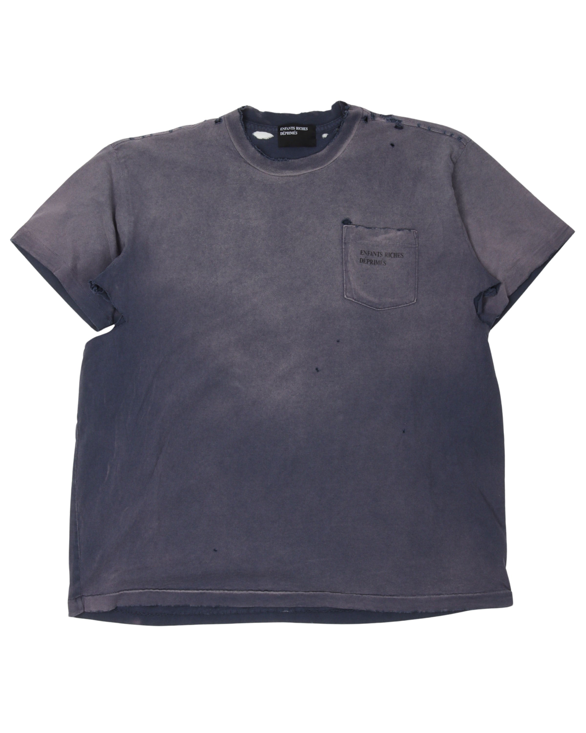 Distressed Fade Pocket T-Shirt