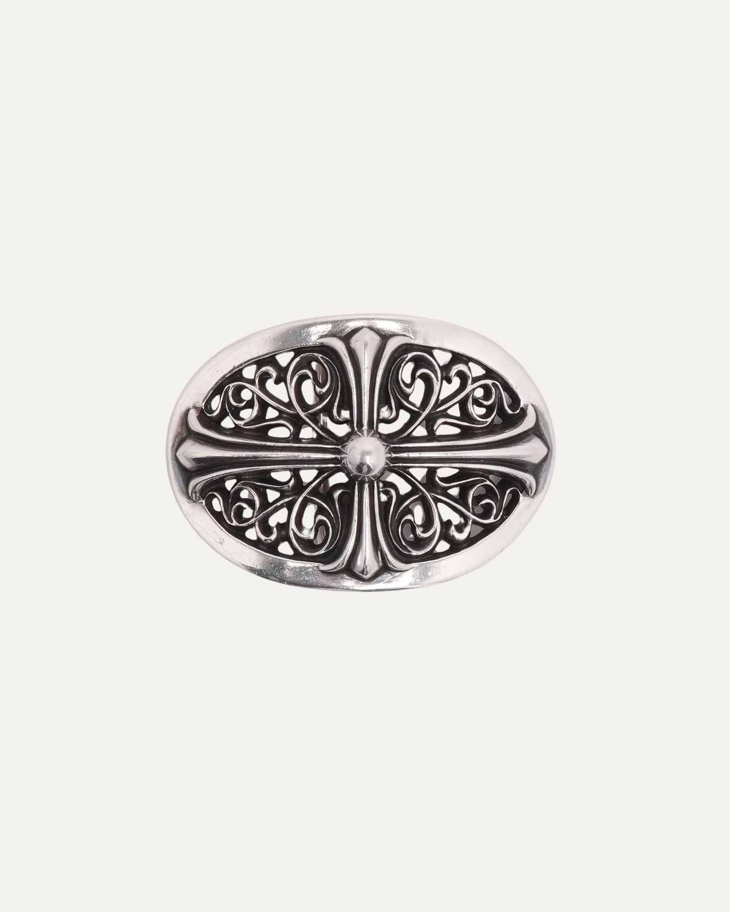 Oval Cross Belt Buckle