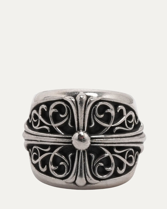 Oval Cross Ring