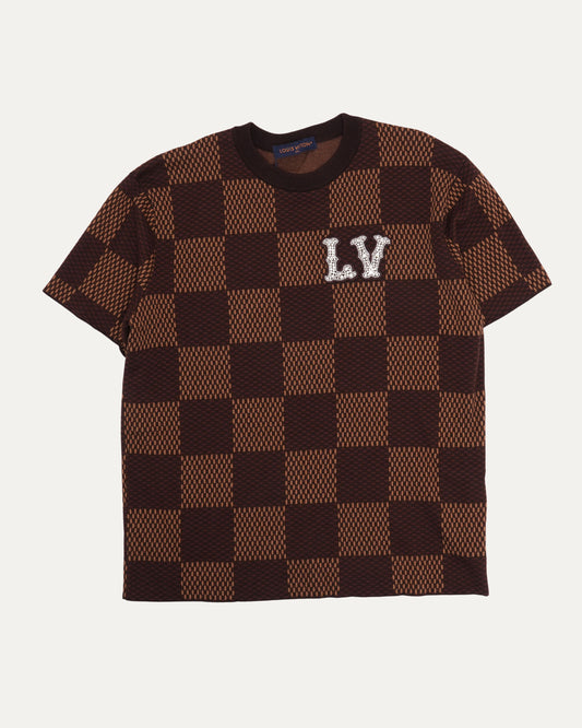 Rhinestone Damier T-Shirt
