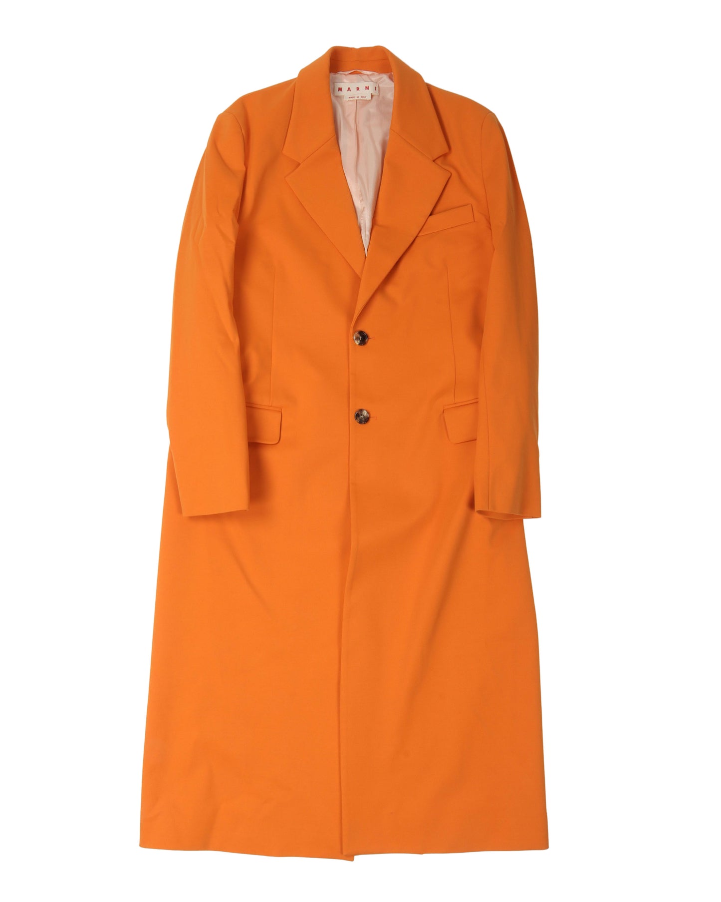Single Breasted Long Coat