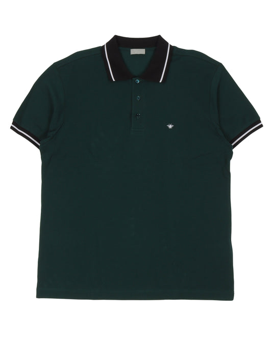 Embroidered Bee Polo Shirt