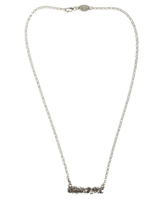 "CHROME" Nameplate Necklace