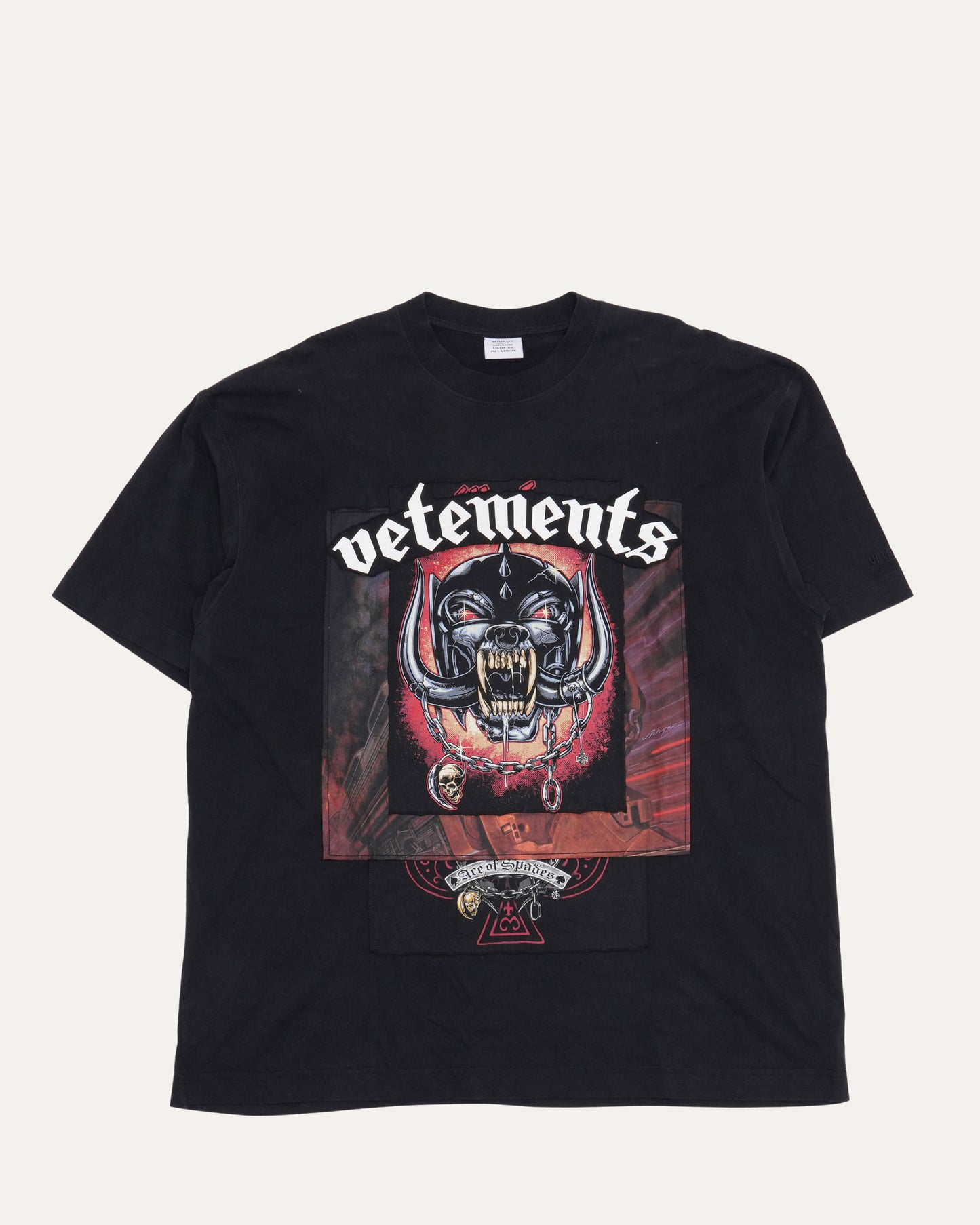Oversized Motorhead Applique T-Shirt