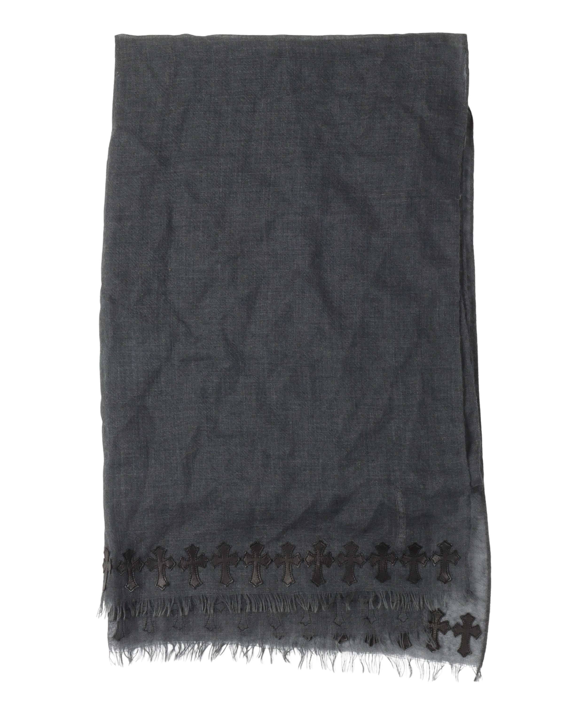 Cross Patch Cashmere Scarf