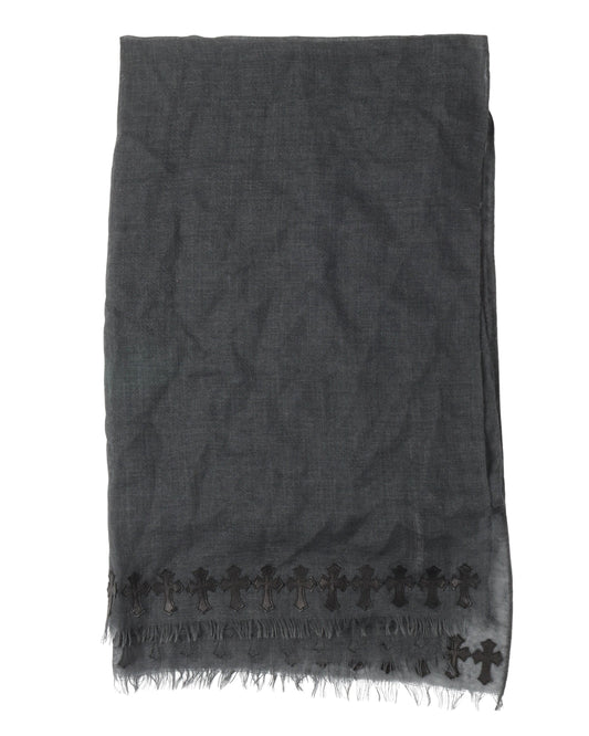 Cross Patch Cashmere Scarf