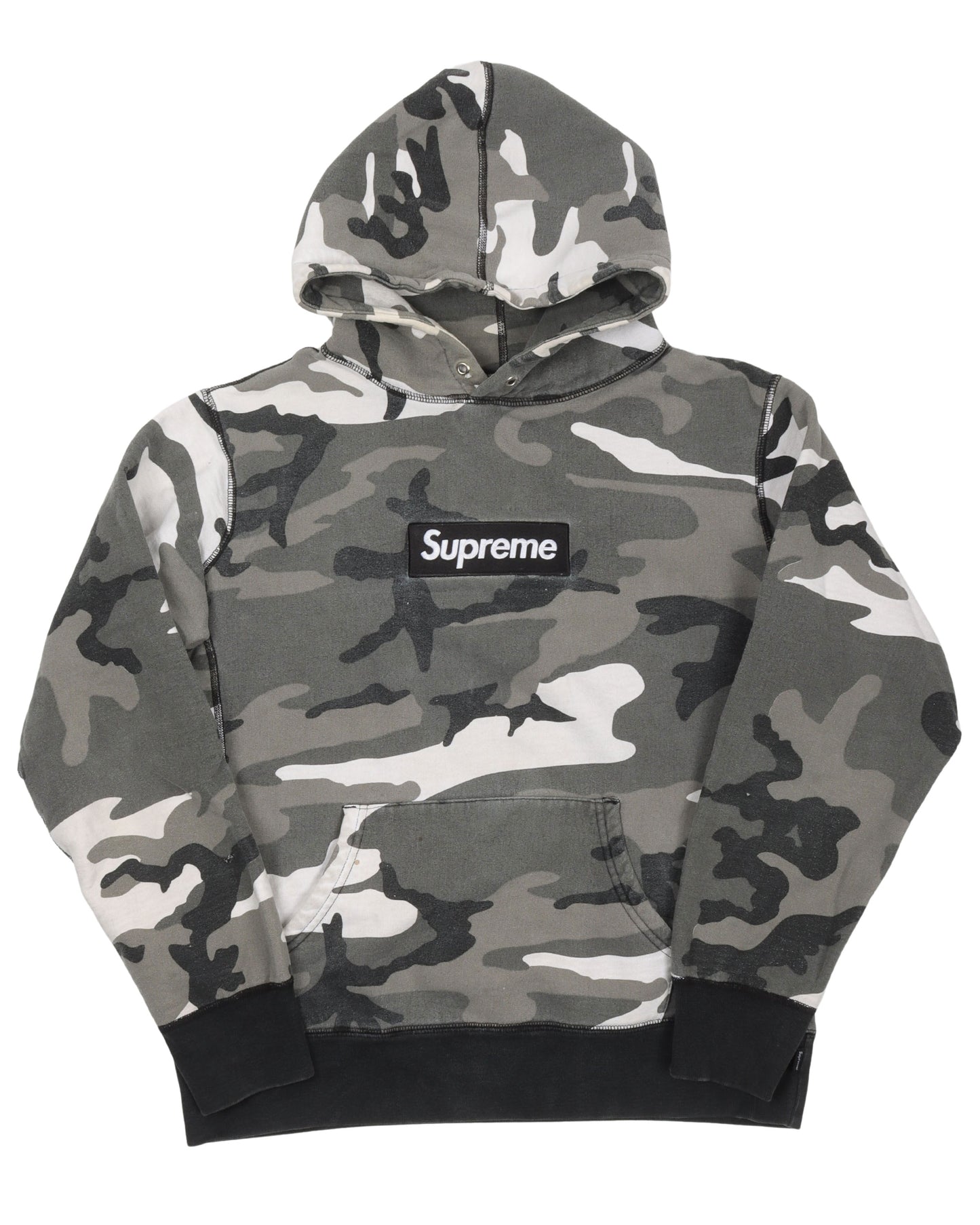 Snow Camo Box Logo Hoodie