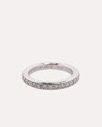 White Gold Diamond True Fucking Love Band Ring