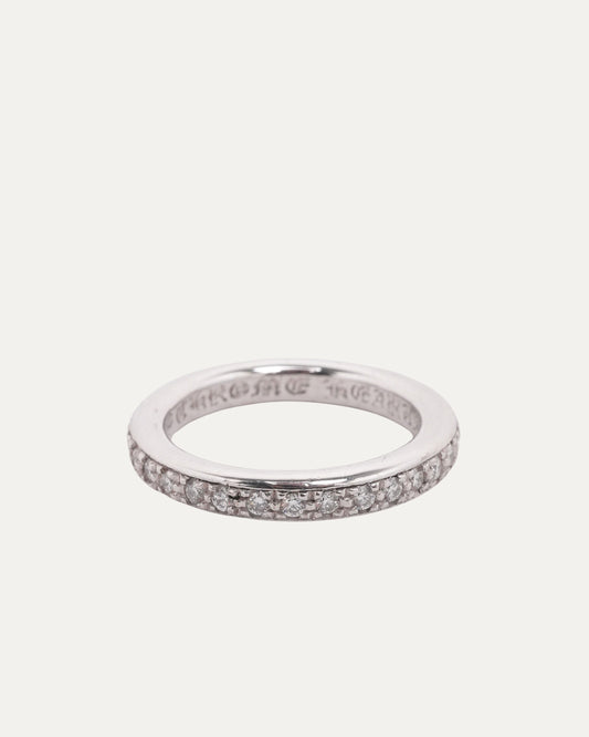 White Gold Diamond True Fucking Love Band Ring