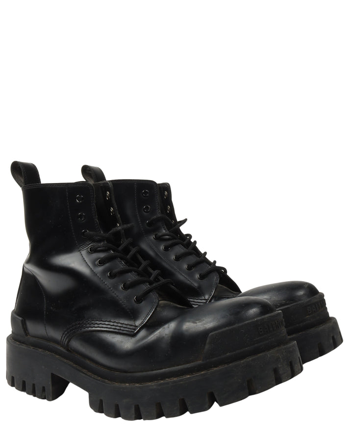 Leather Strike Boots