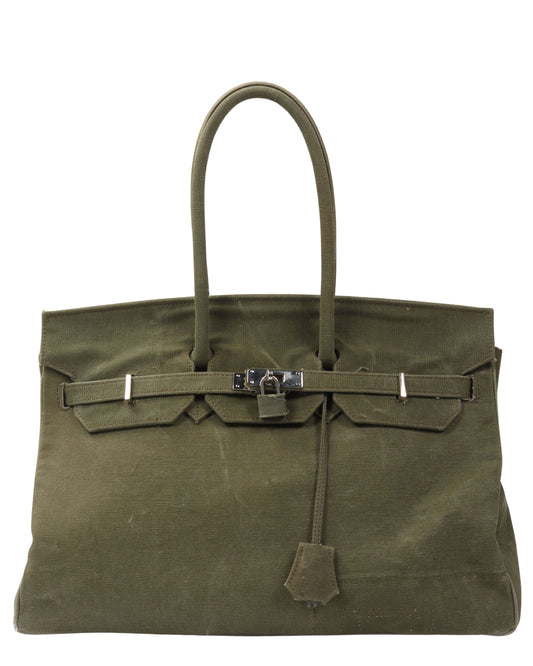 Canvas Birkin Travel Bag