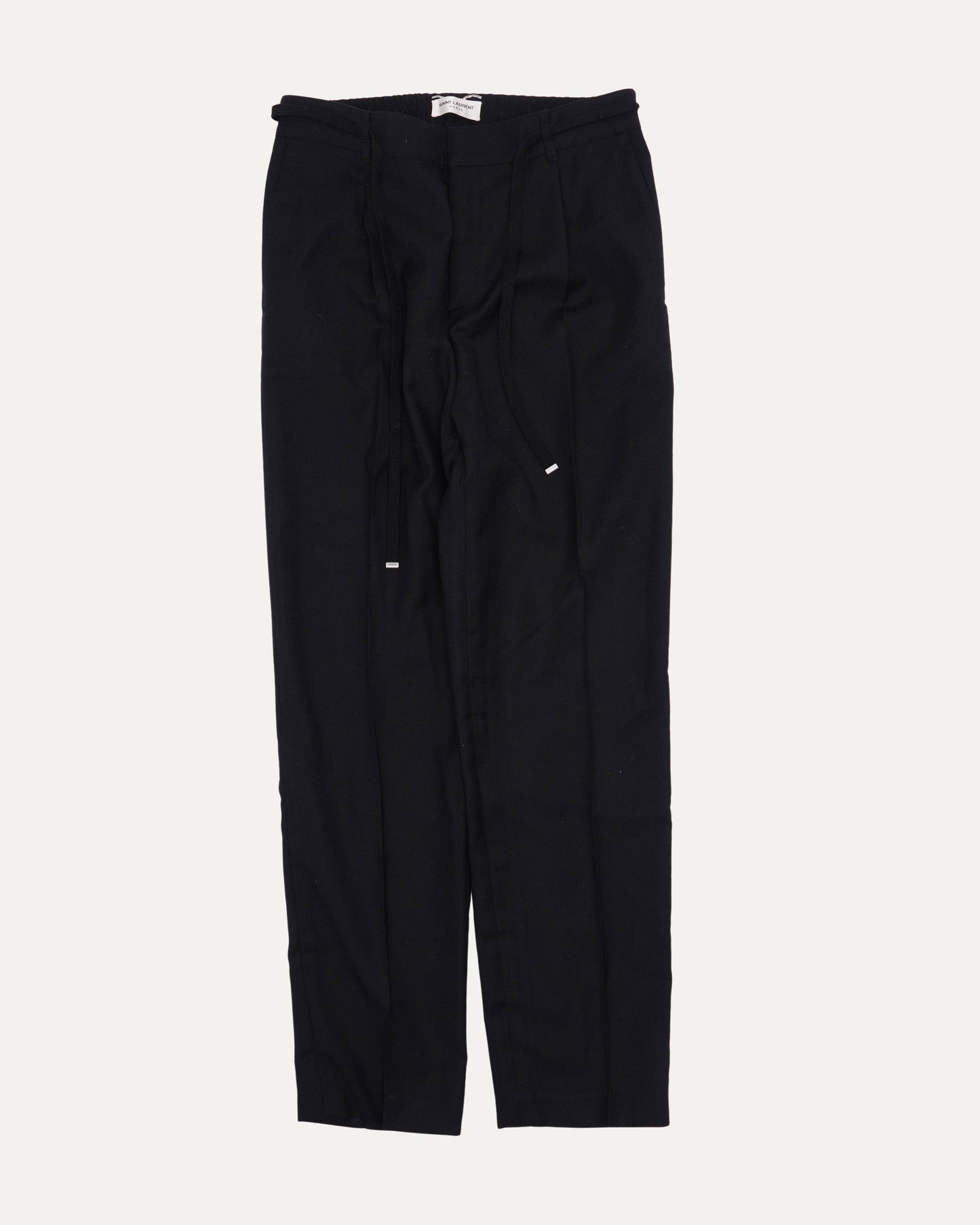 Belted Pleated Trousers