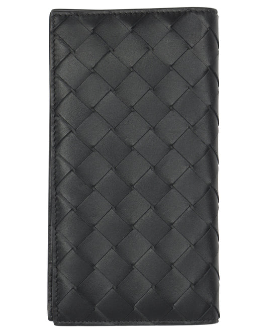Intrecciato Leather Long Wallet