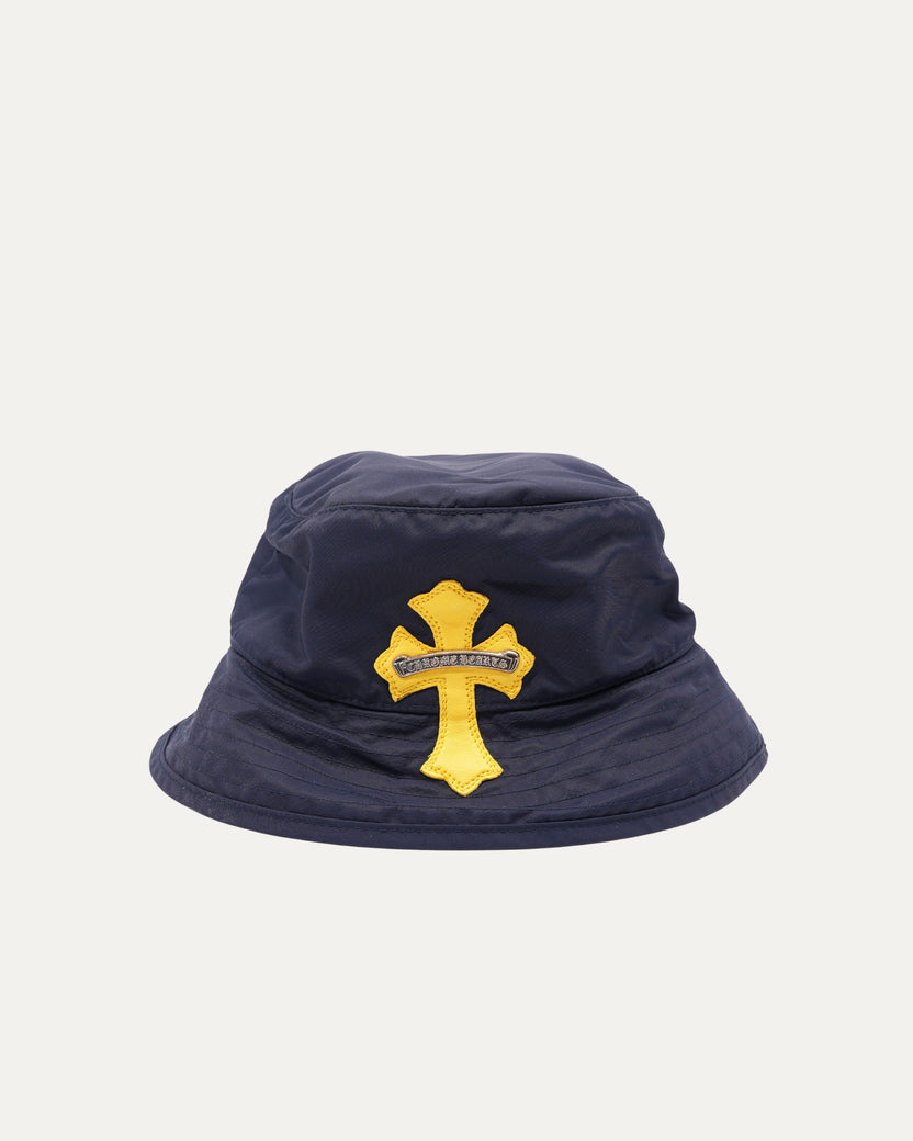 Nylon Cross Patch Bucket Hat