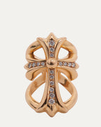 22k Gold Diamond Infinity Ring