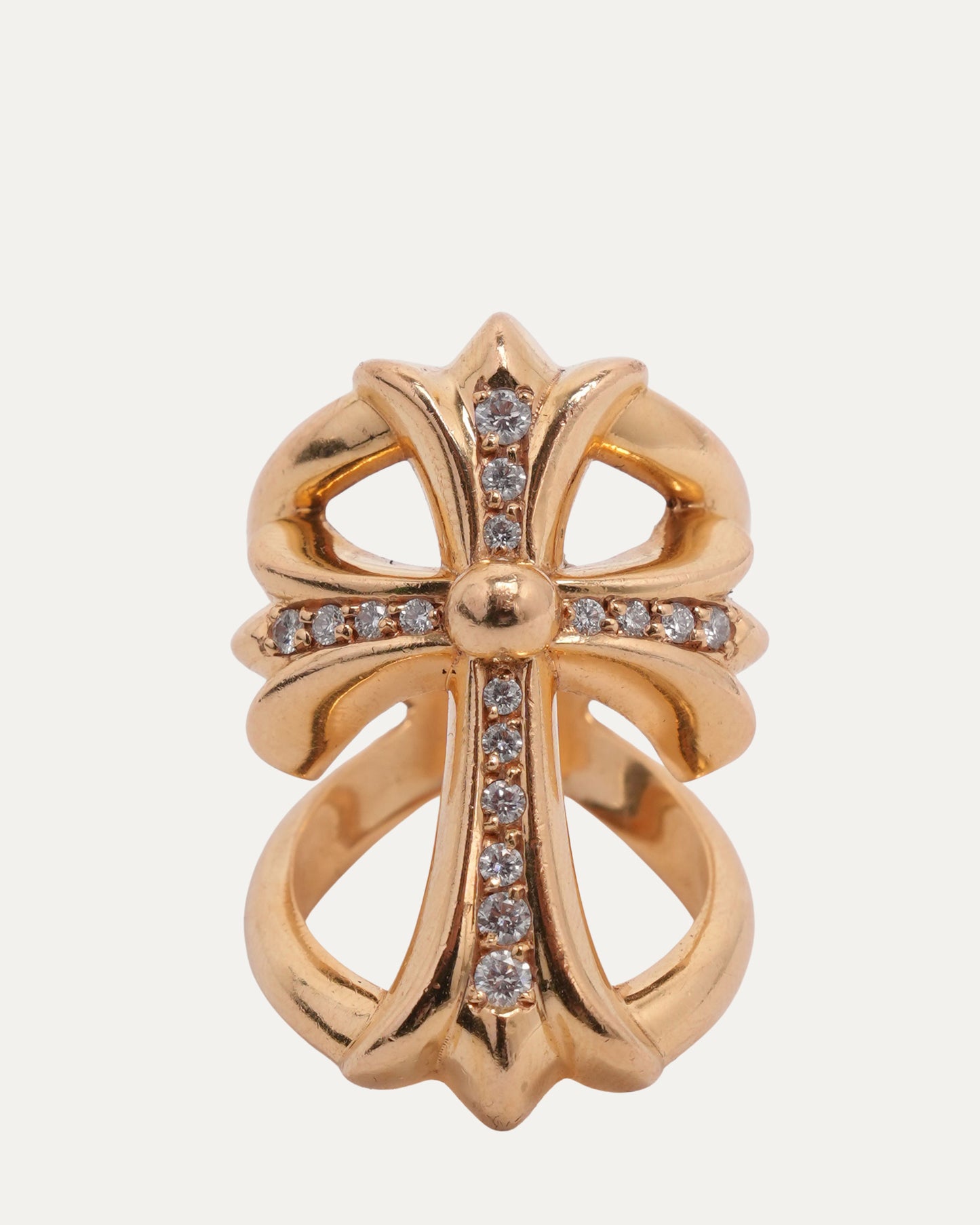 22k Gold Diamond Infinity Ring