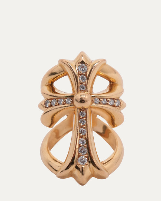 22k Gold Diamond Infinity Ring