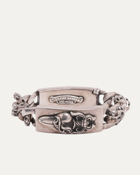 Heart Dagger Double ID Bracelet