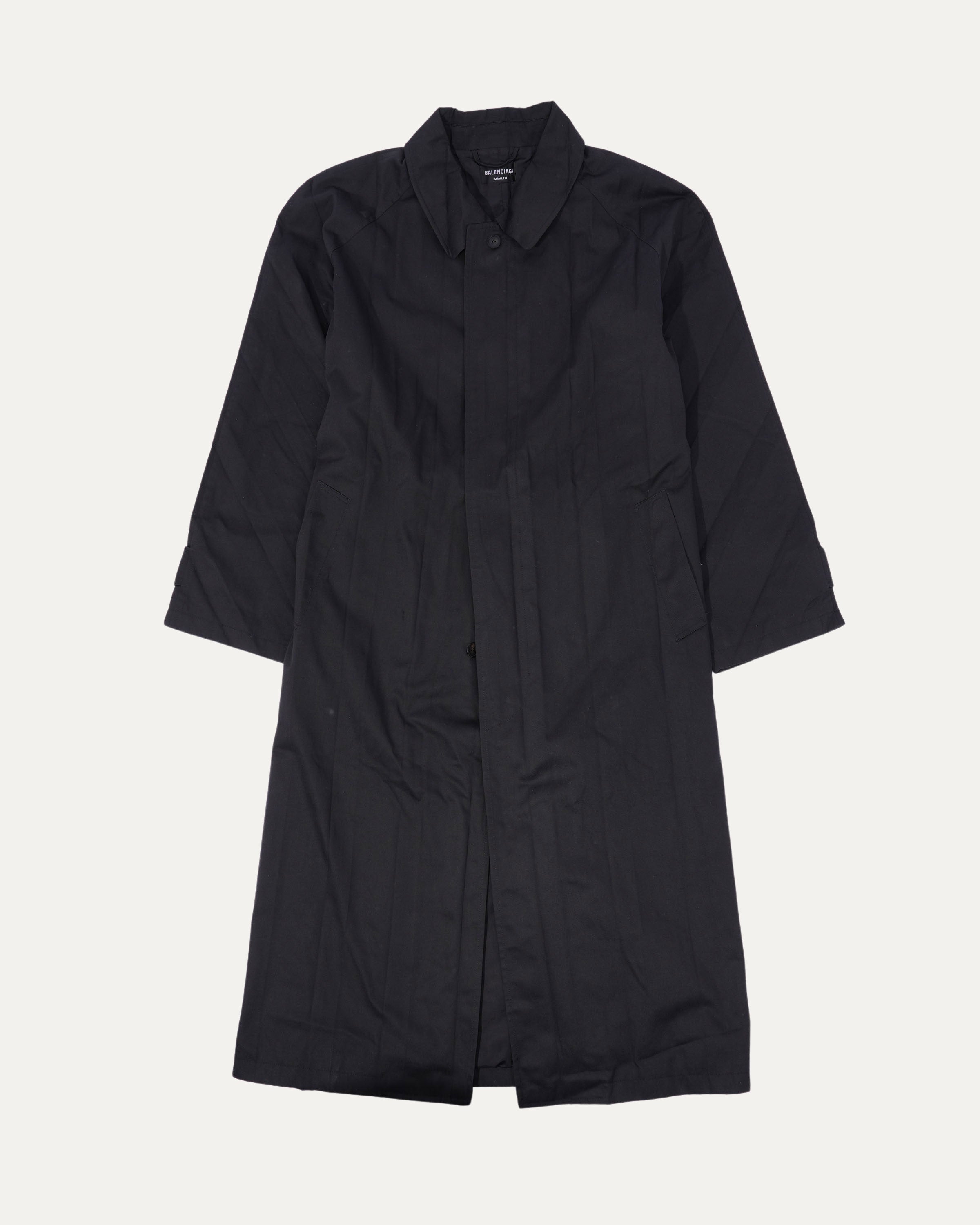 Pleated Trench Coat