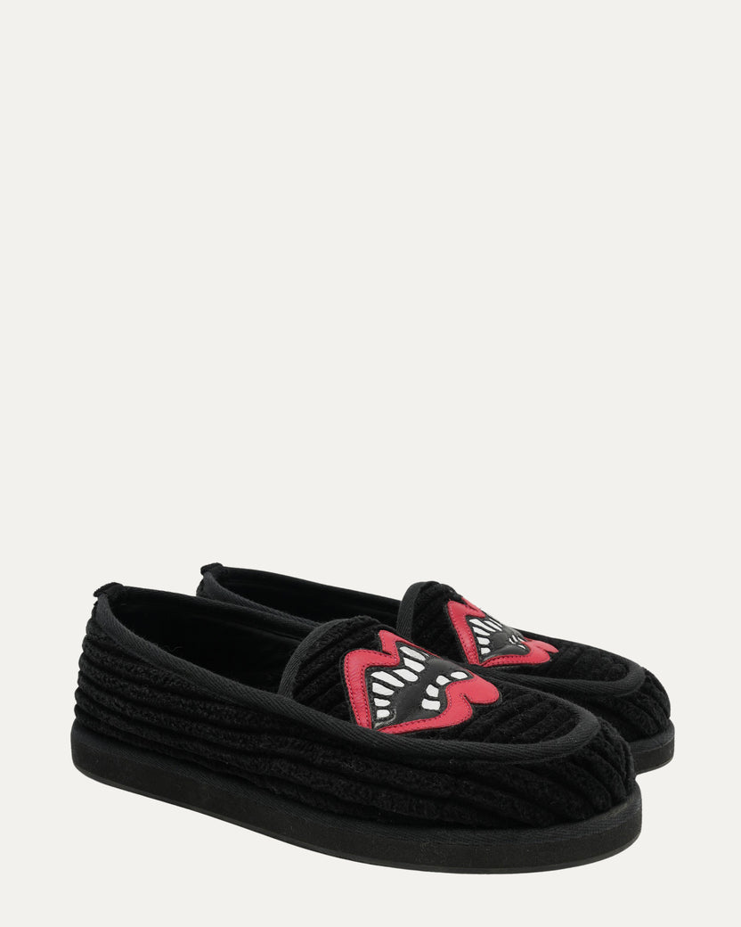 Matty Boy Chomper Patch Heavy Cord House Slippers