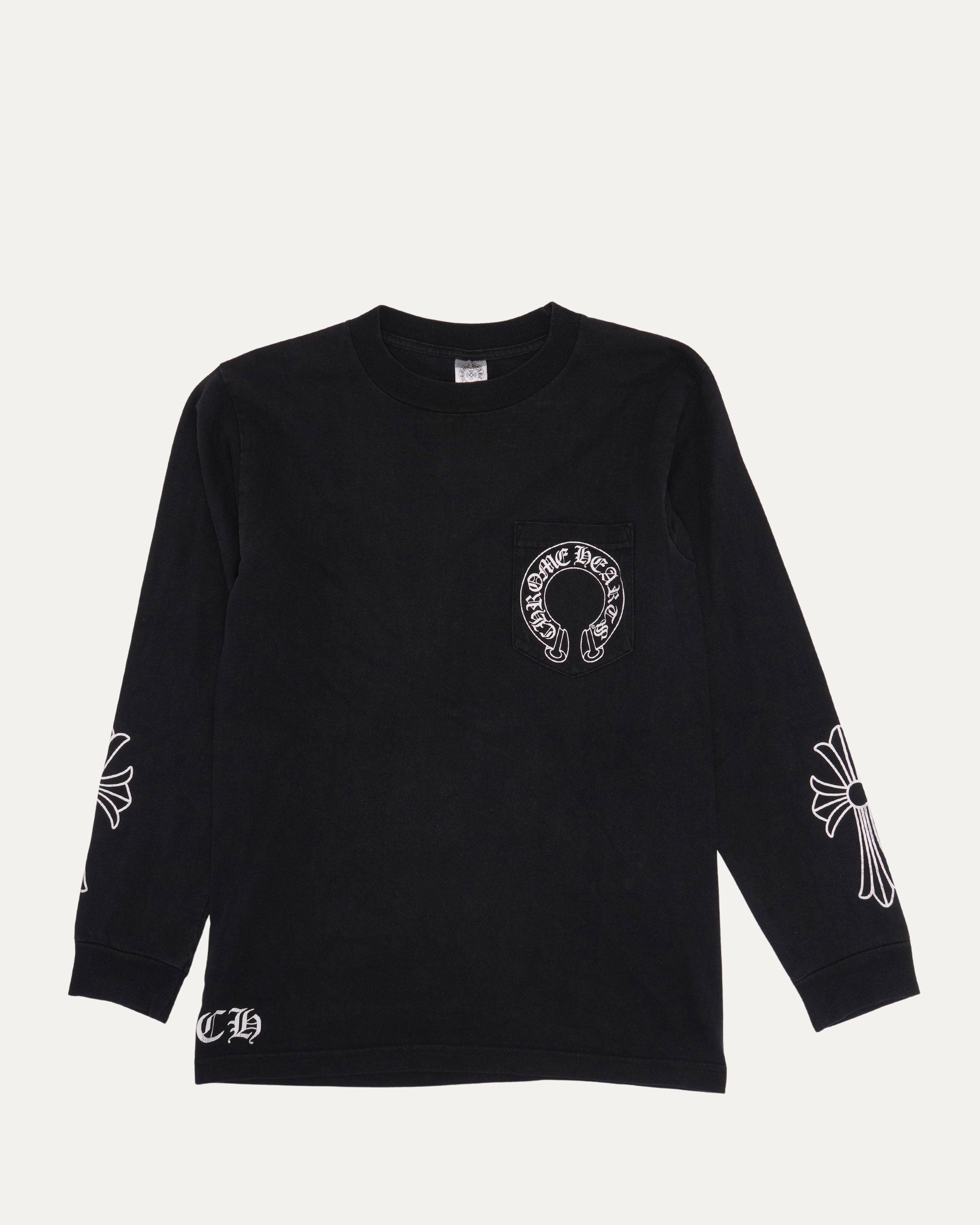 Chrome Hearts Horseshoe Logo Long Sleeve Pocket T-Shirt – Justin Reed