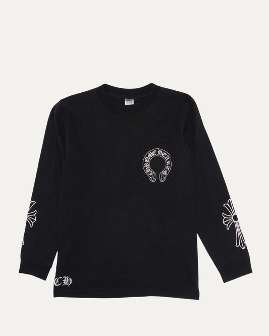 Horseshoe Logo Long Sleeve Pocket T-Shirt
