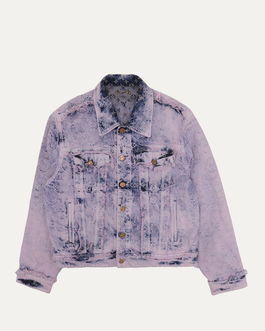 Frayed Monogram Denim Jacket