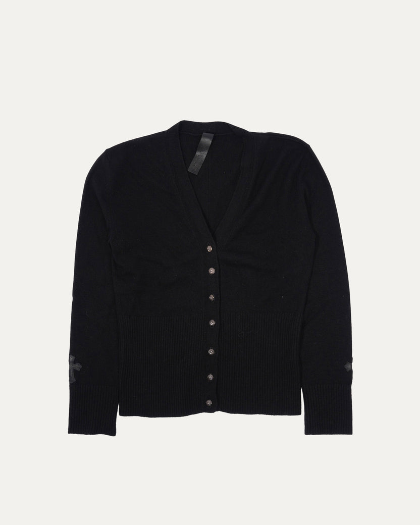 Cashmere Cross Patch Cardigan