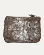 Cross Patch Zip Wallet