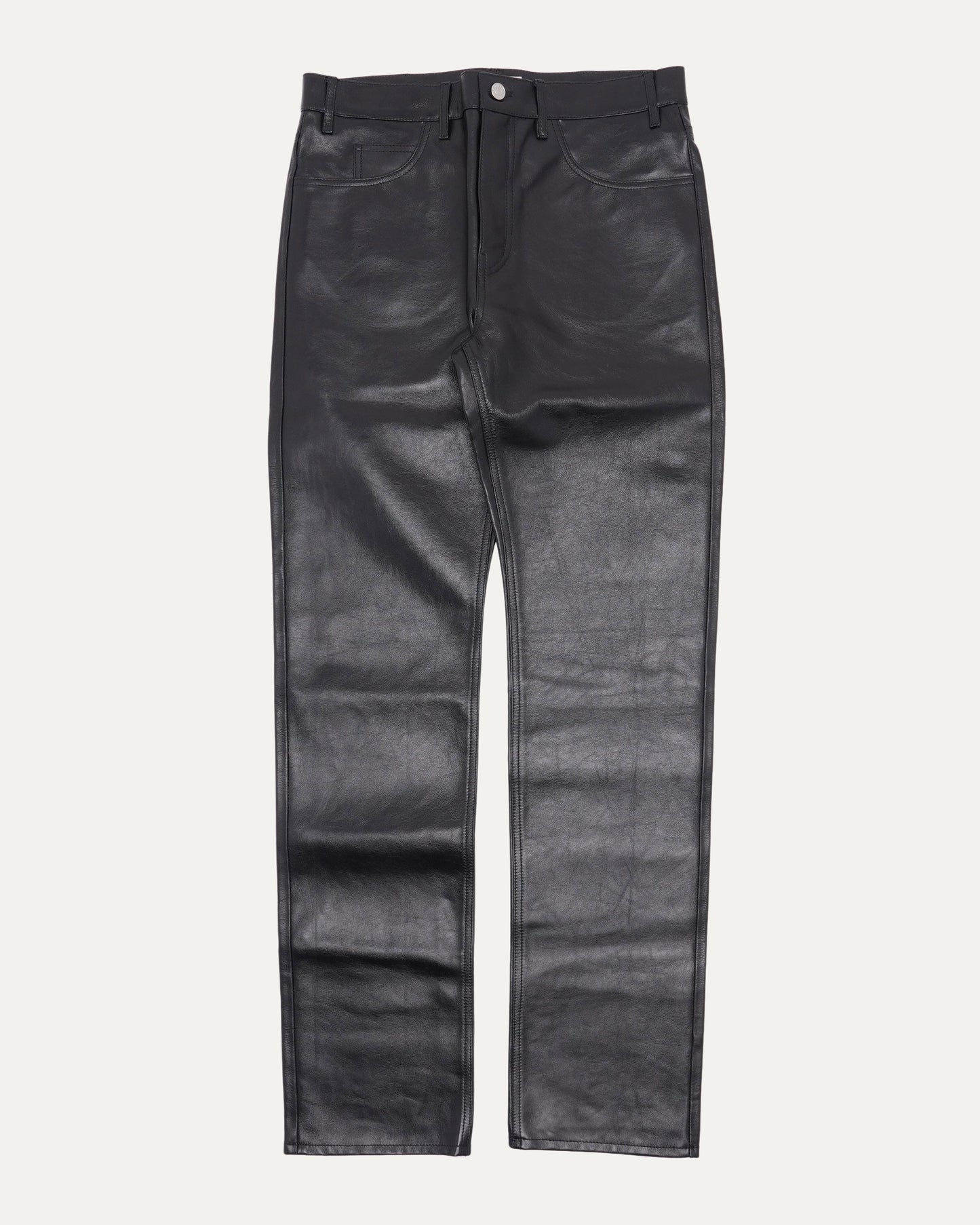 Calf Leather Pants
