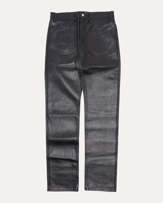 Calf Leather Pants
