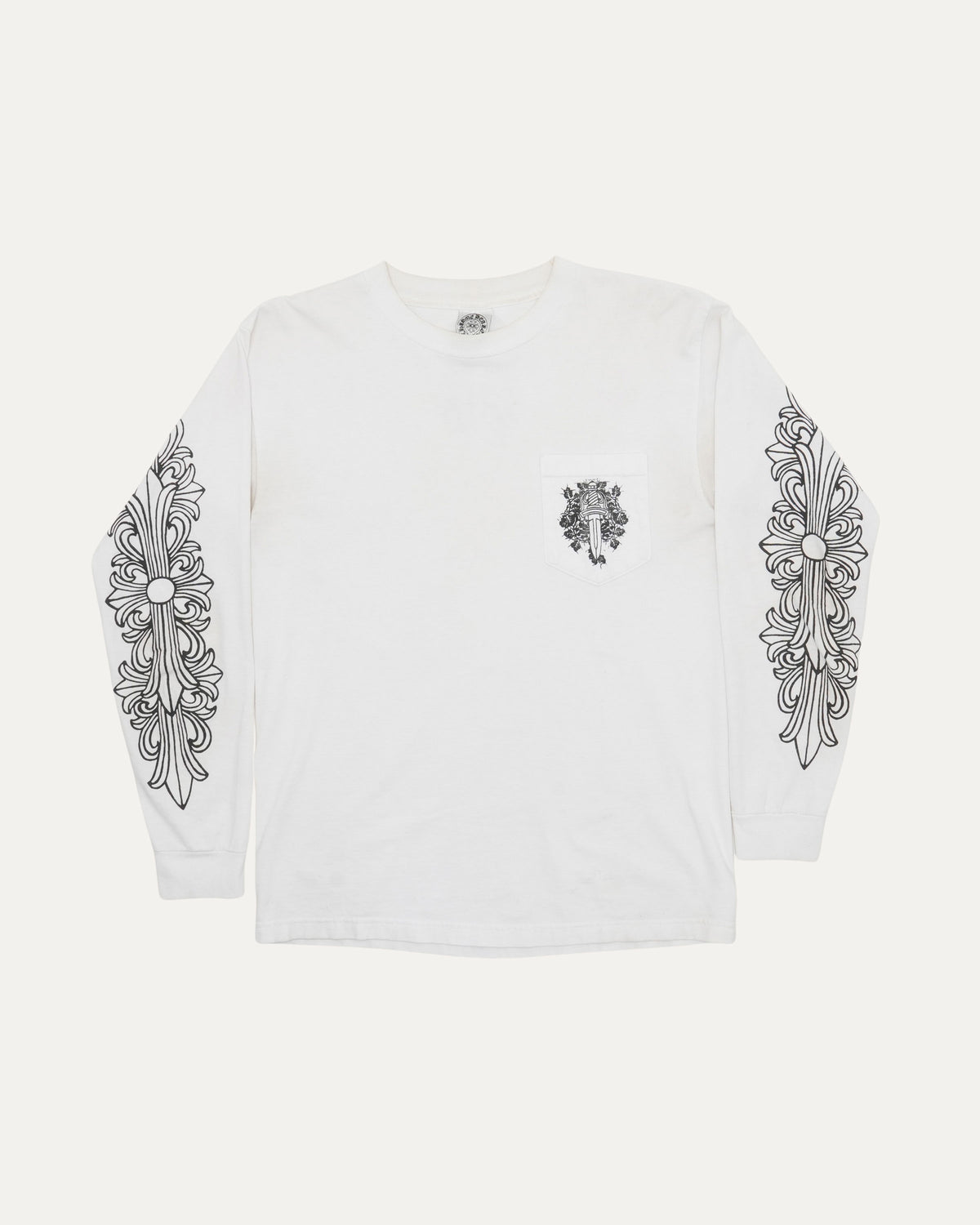 Vintage Vine Dagger Long Sleeve Pocket T-Shirt
