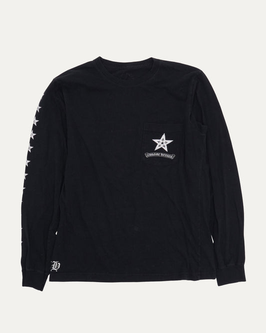 Vintage Star Logo Long Sleeve Pocket T-Shirt