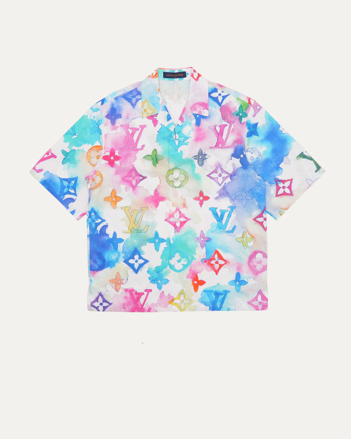 Watercolor Monogram Short Sleeve Shirt