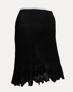 Plus Cross Sheer Fishtail Skirt