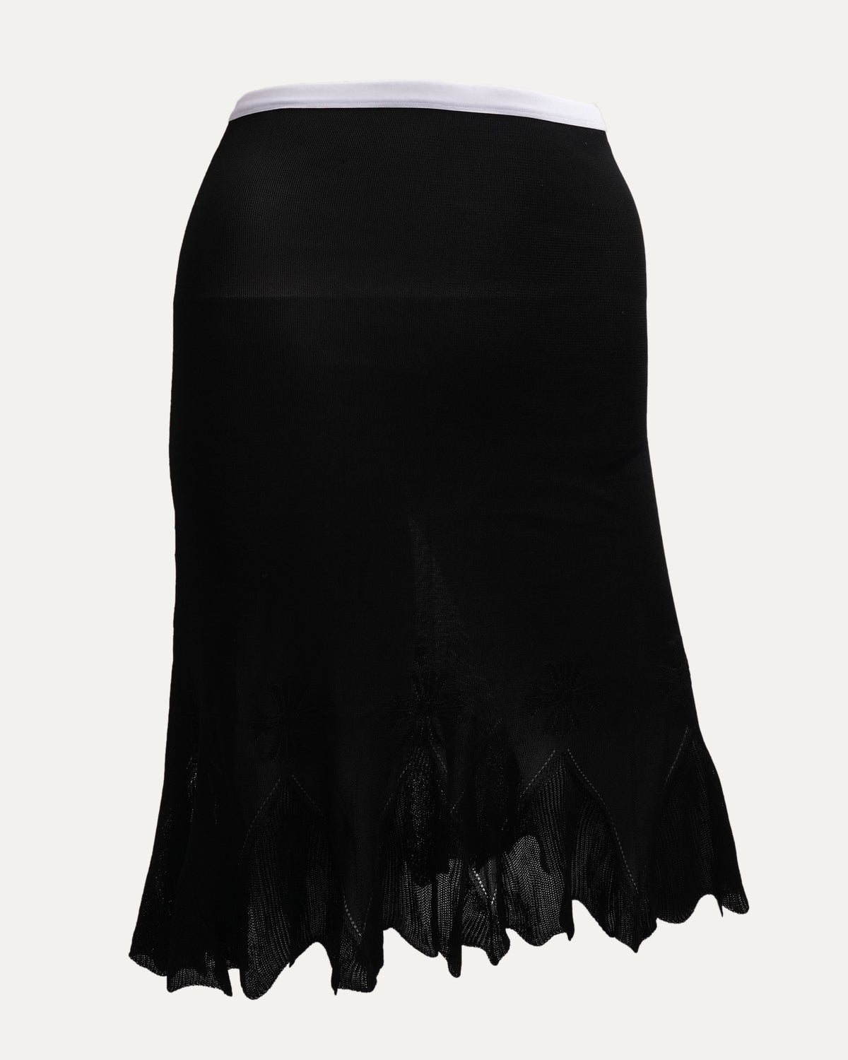 Plus Cross Sheer Fishtail Skirt