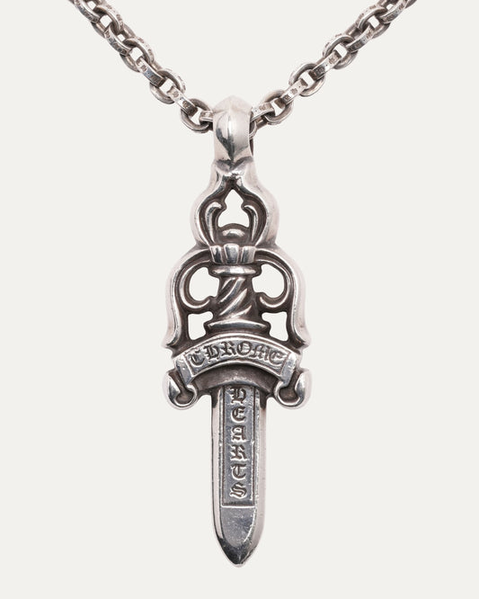Large Dagger Pendant on Paper Chain