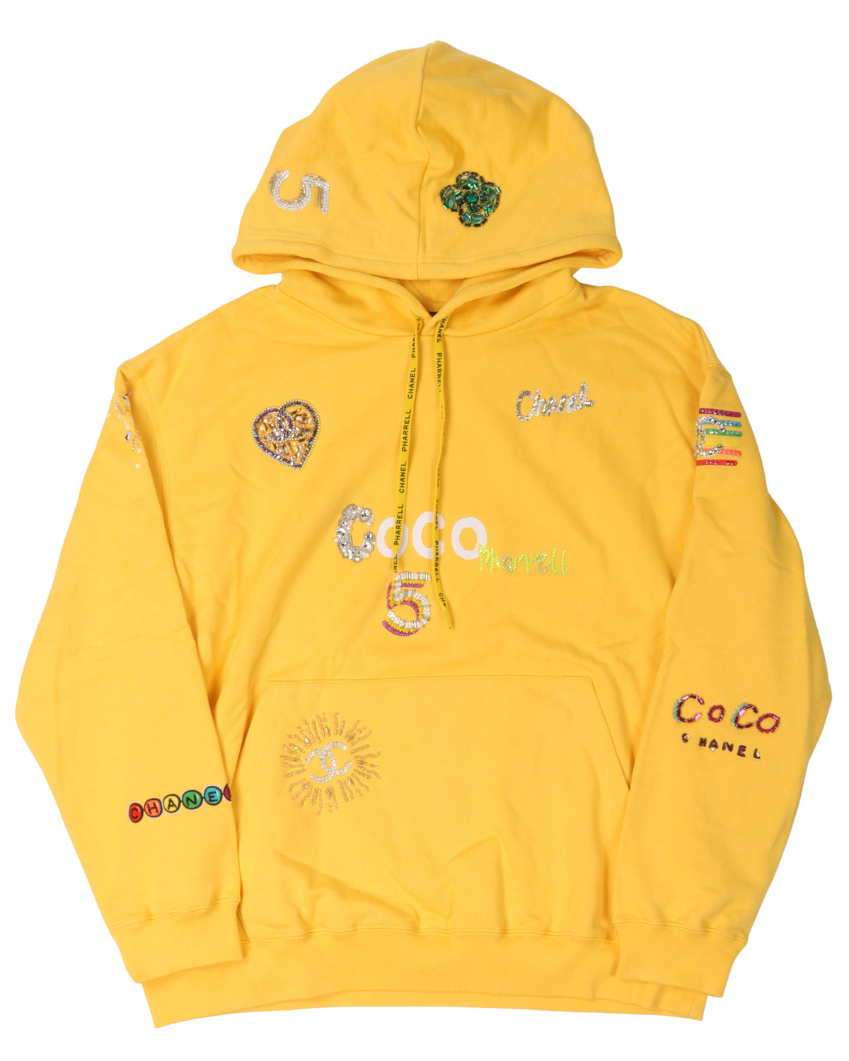 Pharell Embroidered Logo Hoodie